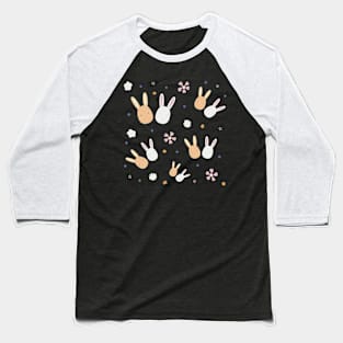 Bunny Besties pattern Baseball T-Shirt